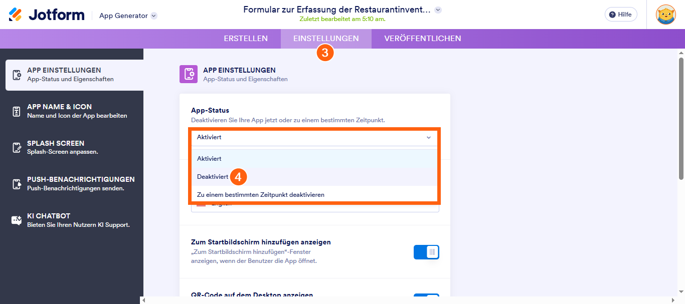 Wie Sie Apps in Jotform Apps deaktivieren oder löschen Image-3