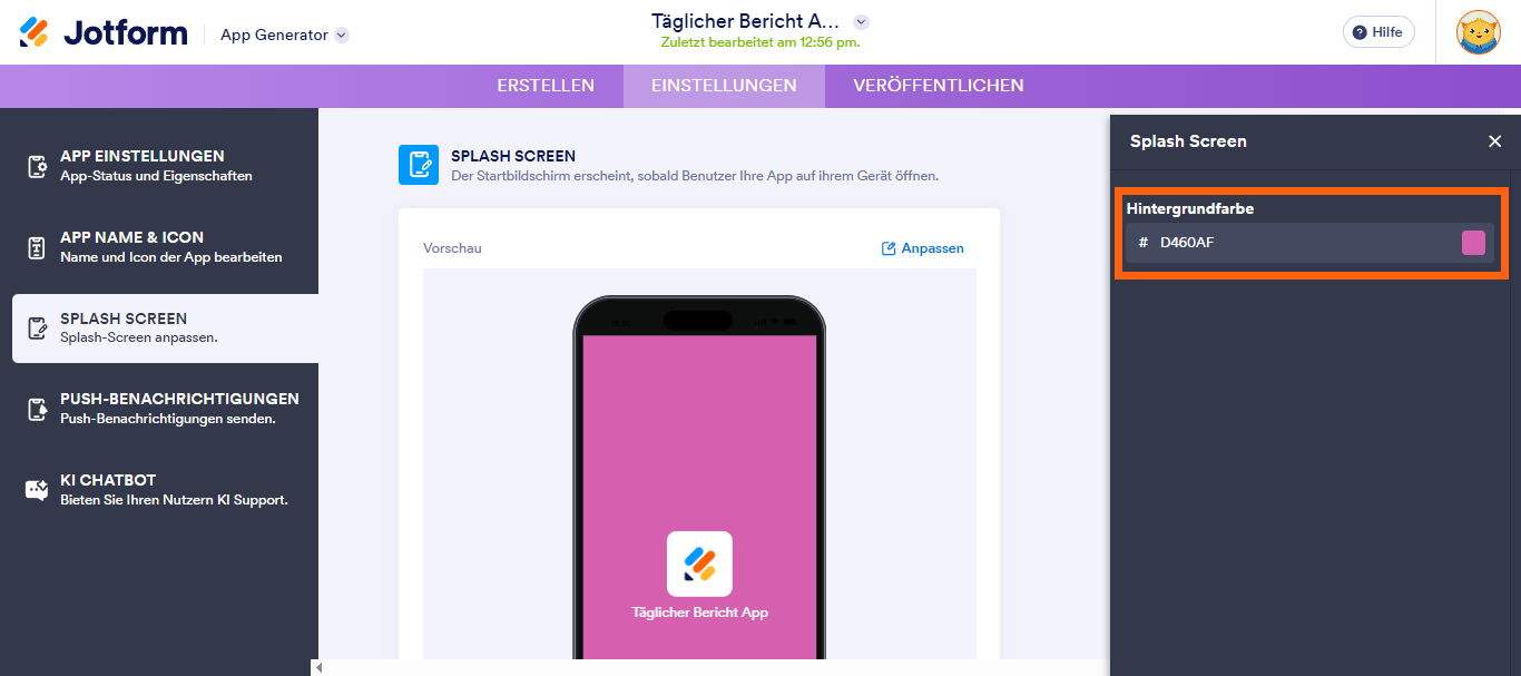 Wie Sie den Startbildschirm Ihrer App anpassen Image-2