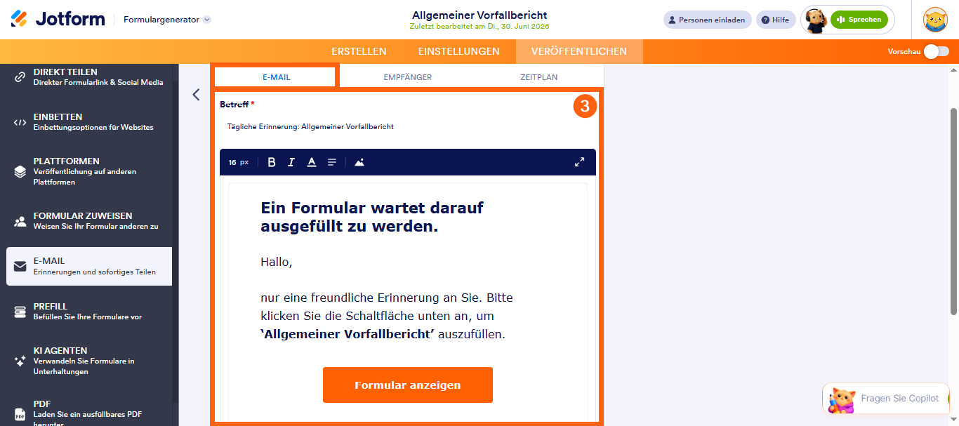 Wie Sie Erinnerungs-E-Mails für Ihre Formulare einrichten Image-2