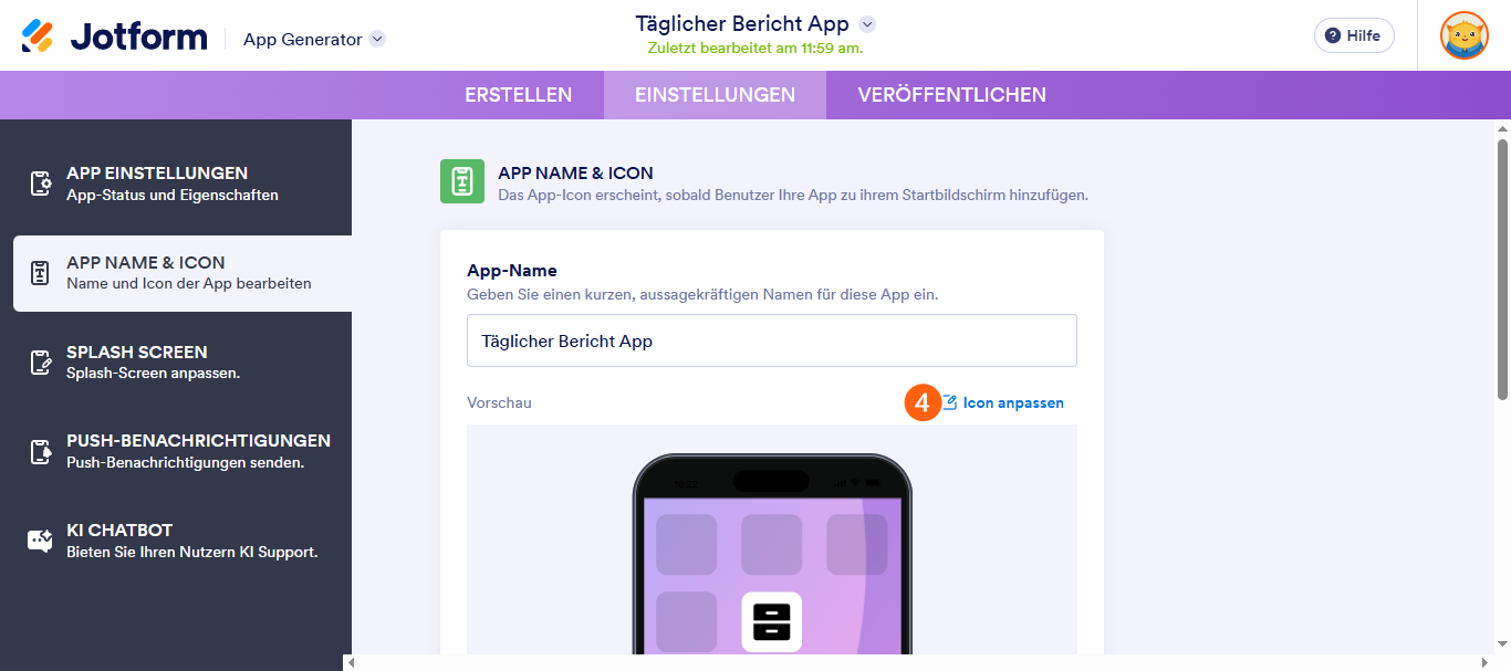 Wie Sie den App-Namen und das -Icon ändern Image-3