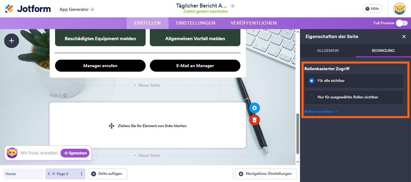 Wie Sie eine mehrseitige App mit Jotform Apps erstellen Image-4
