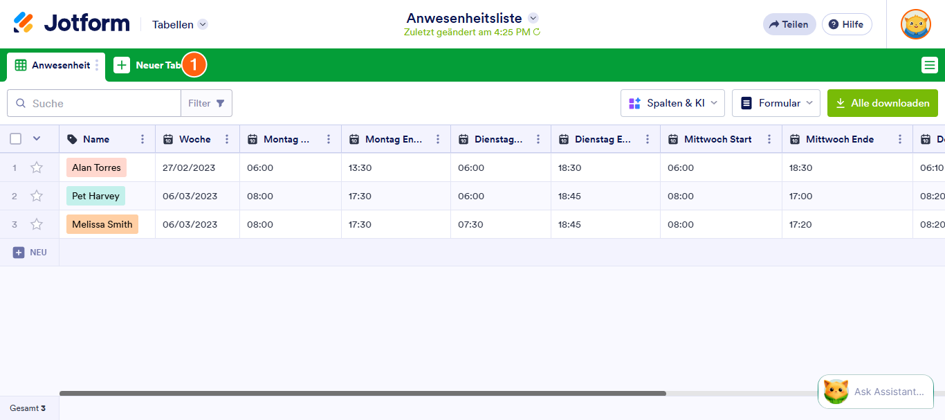 Wie Sie Daten aus anderen Formularen in Jotform Tabellen erhalten Image-1