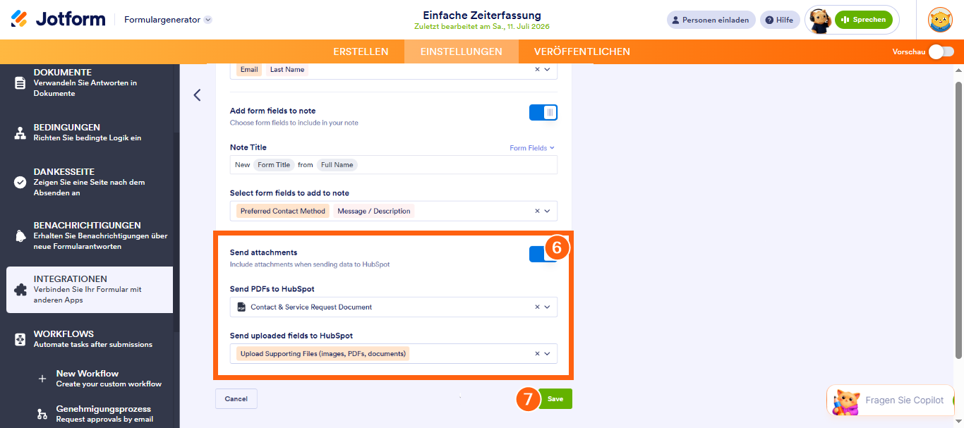 Wie Sie Jotform in HubSpot CRM integrieren Image-14