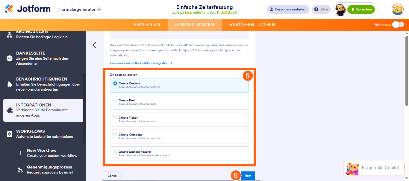 Wie Sie Jotform in HubSpot CRM integrieren Image-42