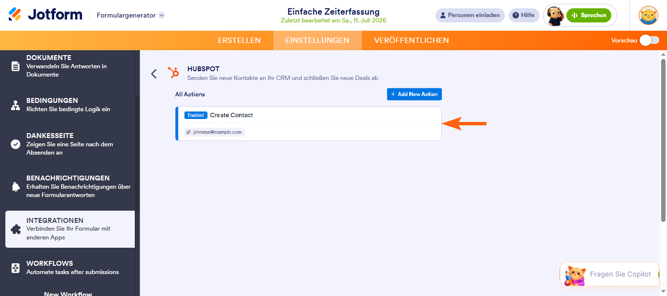 Wie Sie Jotform in HubSpot CRM integrieren Image-15