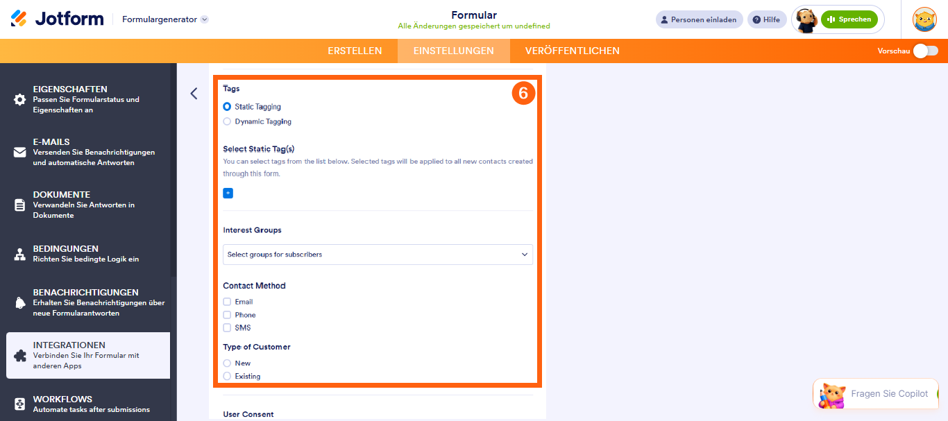 Wie Sie Mailchimp integrieren Image-5