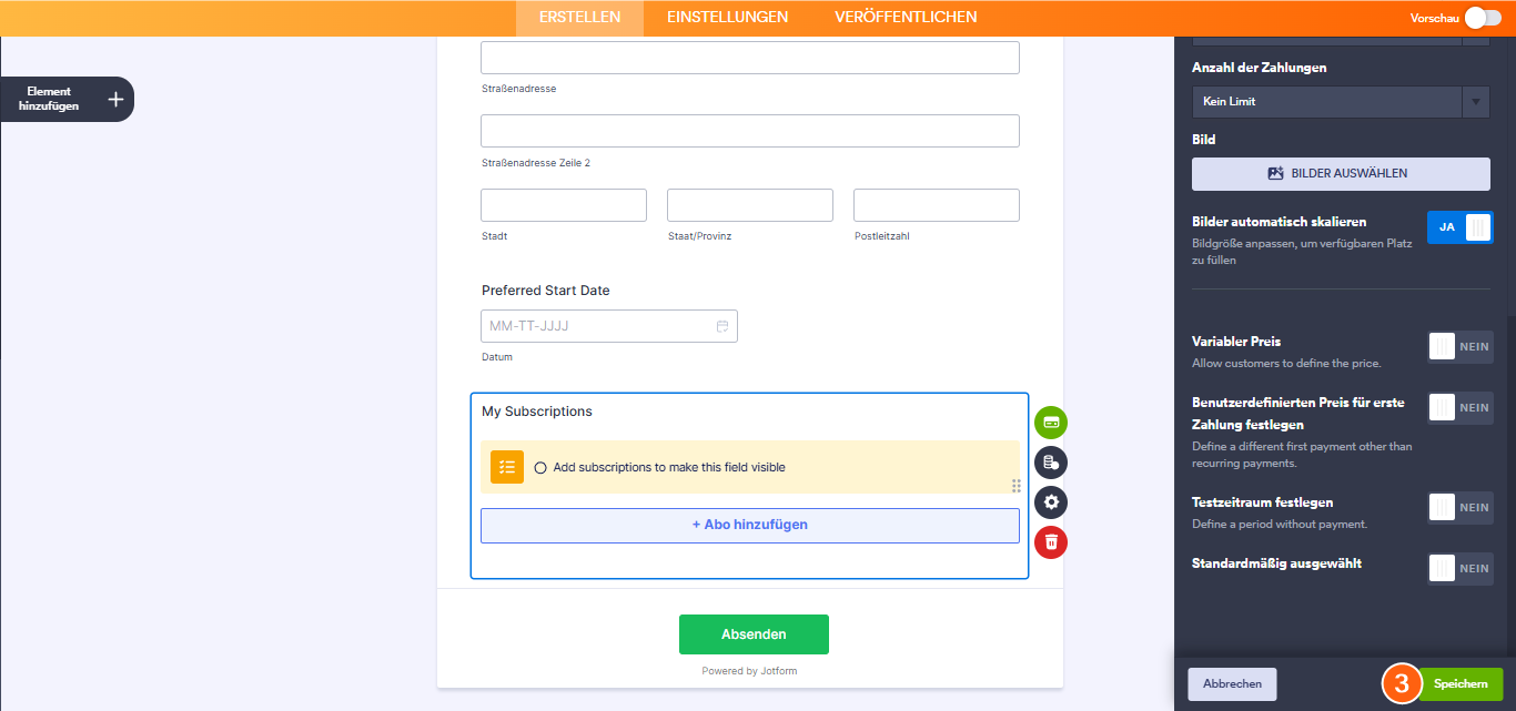Wie Sie eine Option für wiederkehrende Zahlungen einrichten Image-10