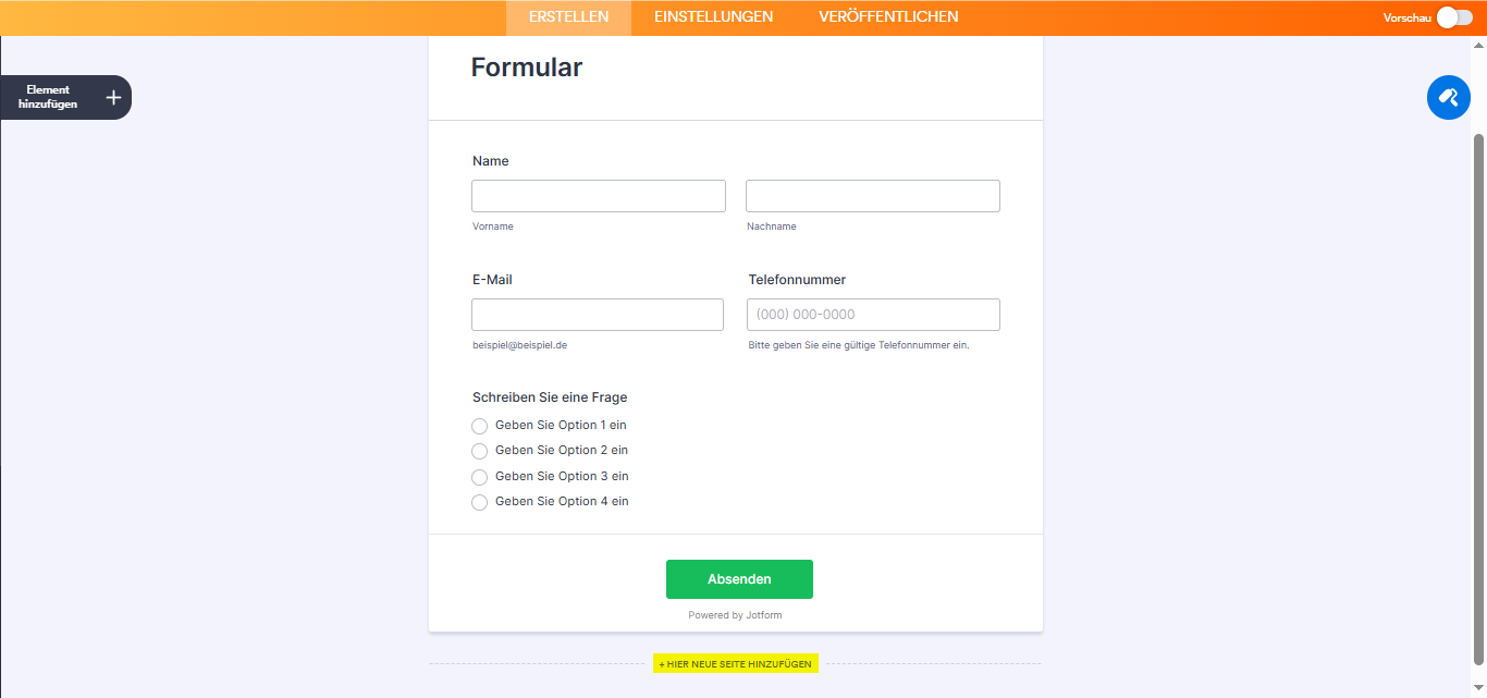 Wie Sie ein mehrseitiges Formular mit Jotform erstellen Image-2