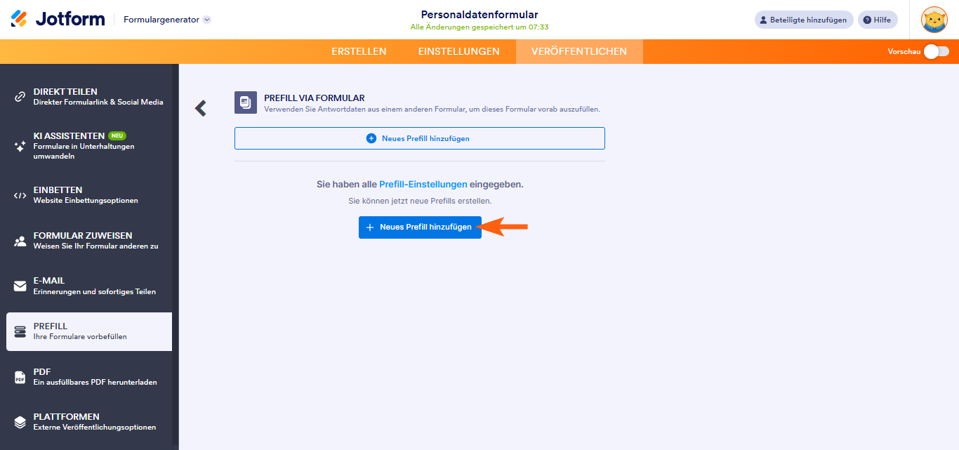 Wie Sie Formularfelder mit Daten aus einem anderen Formular mit Prefill vorbefüllen Image-3