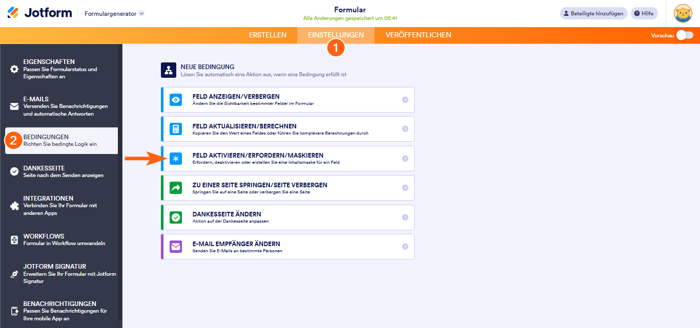 Wie Sie Felder mit bedingter Logik aktivieren und deaktivieren Image-1