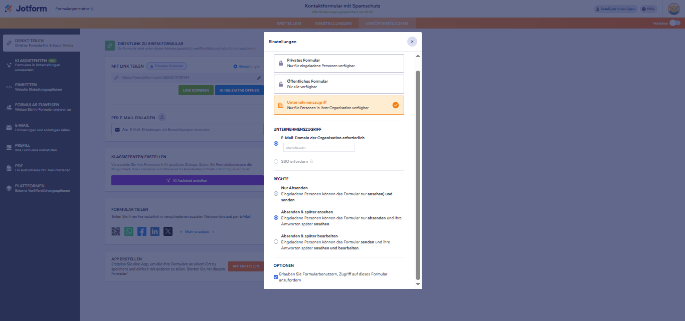 Wie Sie Zugriffseinstellungen eines Formulars ändern Image-4
