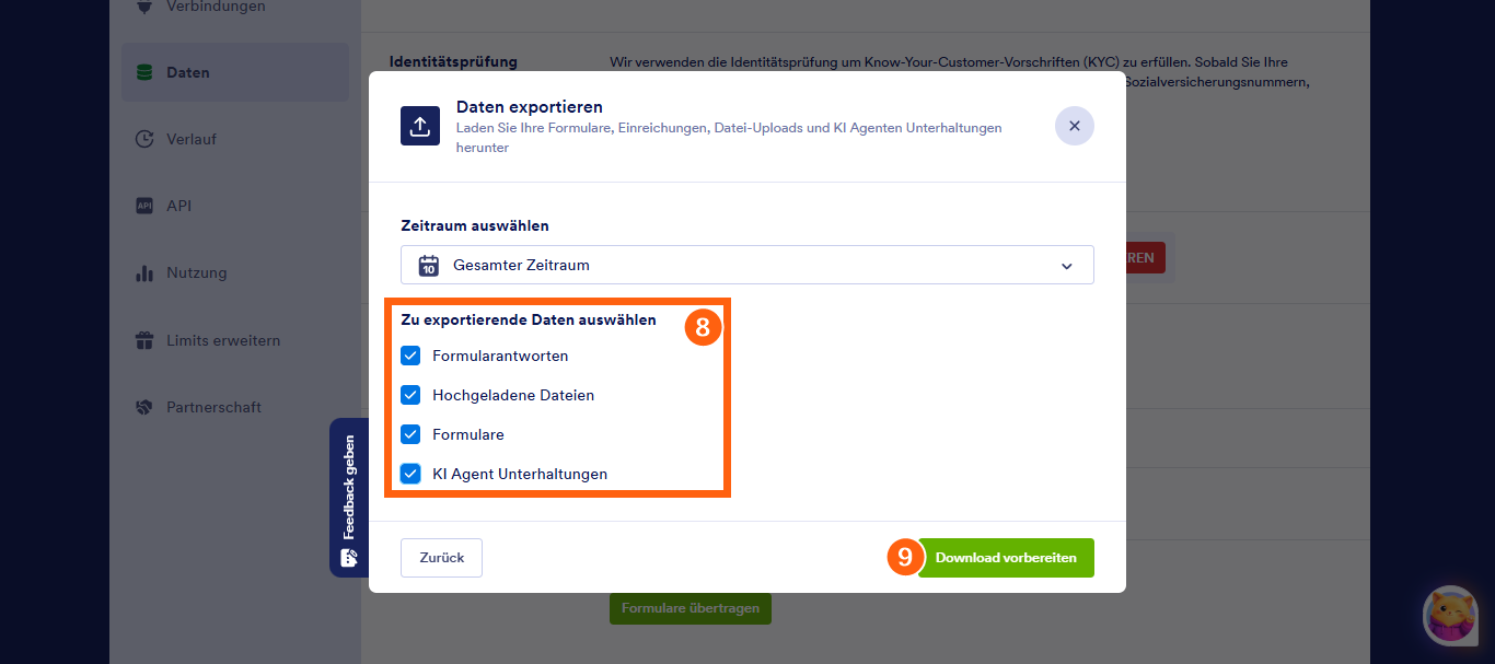 Wie Sie alle Ihre Daten auf einmal exportieren Image-6