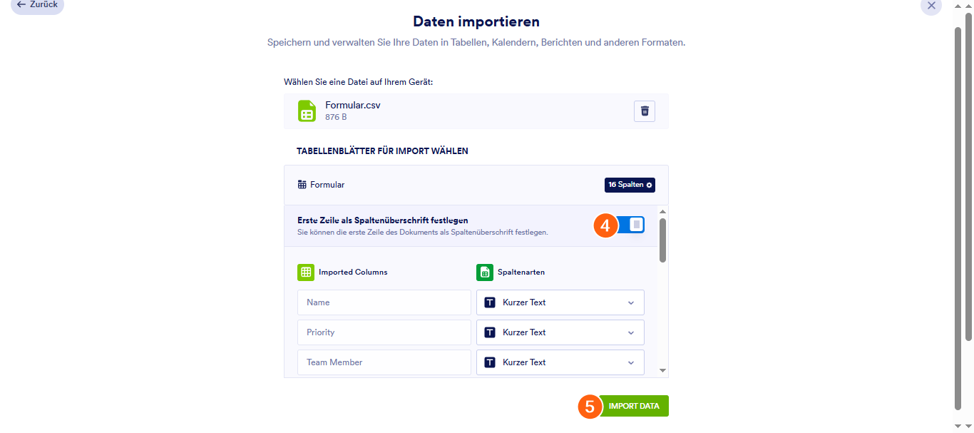 Wie Sie Daten in Jotform Tabellen importieren Image-4