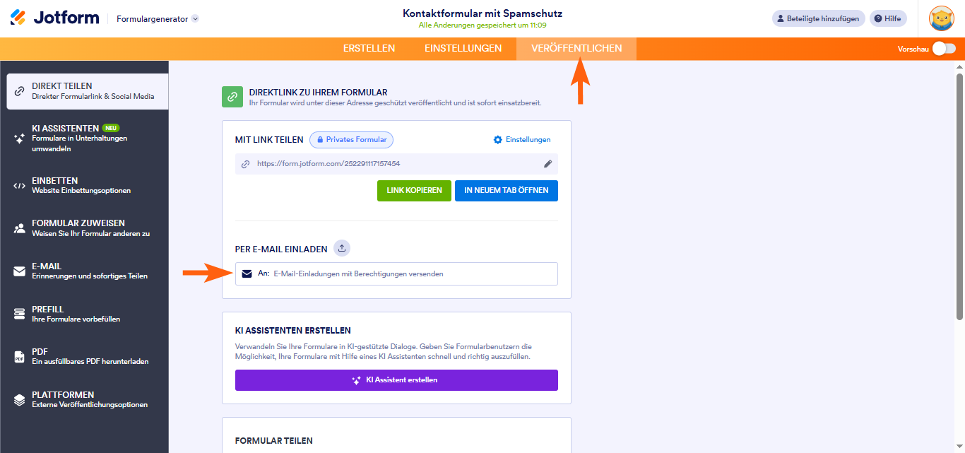 Wie Sie Zugriffseinstellungen eines Formulars ändern Image-5