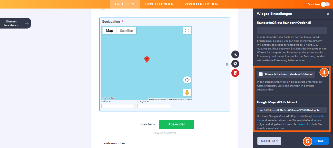 Google Map Geolokalisierung zu Ihrem Formular hinzufügen Image-4