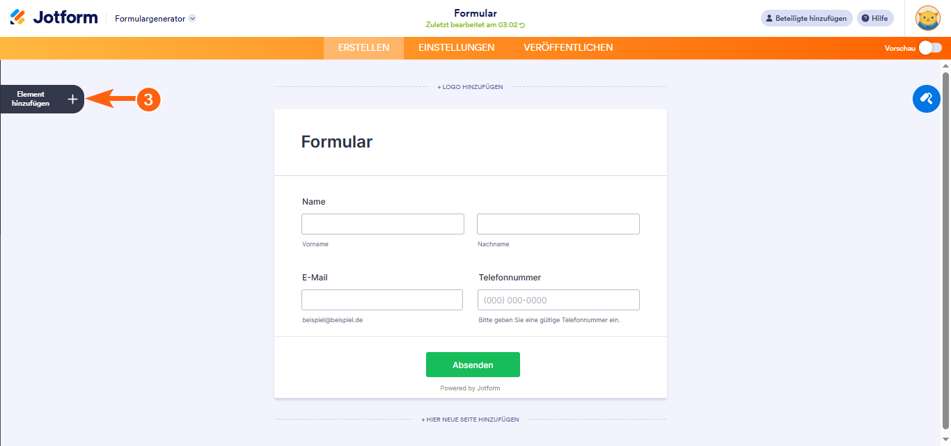 Einen Eingabefeldwert an ein Textabsatzelement übergeben Image-3