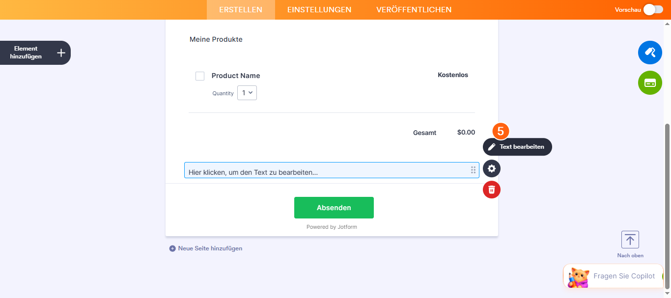 Einen Eingabefeldwert an ein Textabsatzelement übergeben Image-5