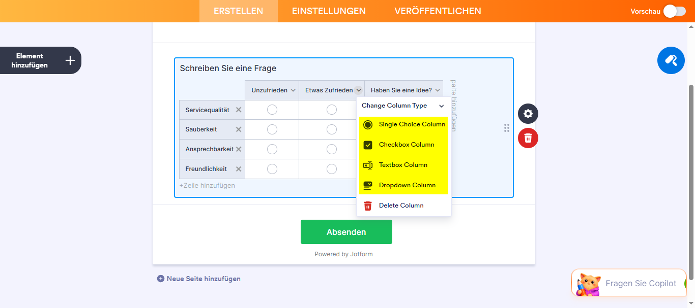 Wie Sie verschiedene Eingabetypen in einer Eingabetabelle festlegen Image-5