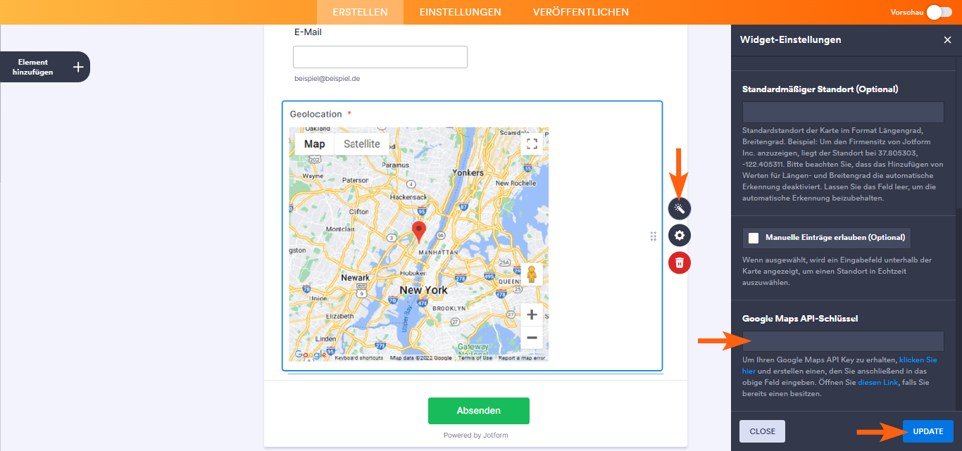 Google Map Geolokalisierung zu Ihrem Formular hinzufügen Image-2
