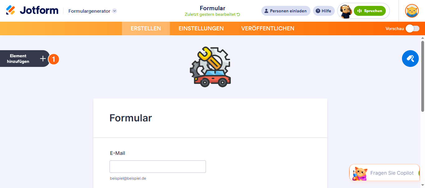 Wie Sie ein mehrseitiges Formular mit Jotform erstellen Image-1