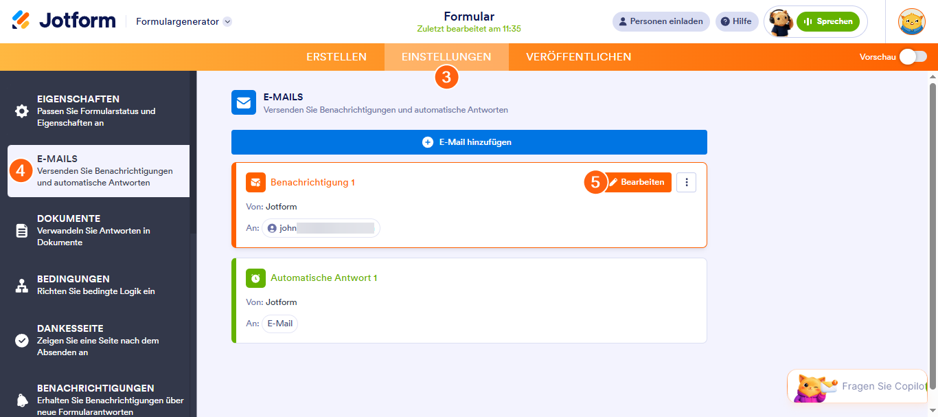 Wie Sie die für die E-Mail-Benachrichtigung verwendete E-Mail-Adresse ändern? Image-3