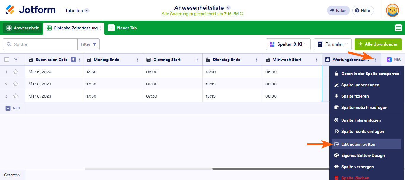 Wie Sie E-Mail mit Formulardaten in Jotform Tabellen senden Image-13