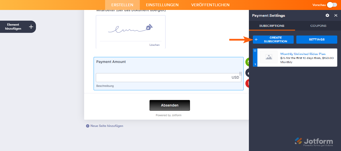 Wie Sie eine Option für wiederkehrende Zahlungen einrichten Image-11