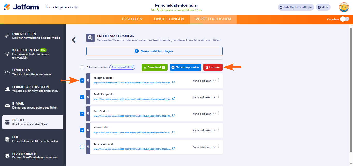 Wie Sie Formularfelder mit Daten aus einem anderen Formular mit Prefill vorbefüllen Image-6