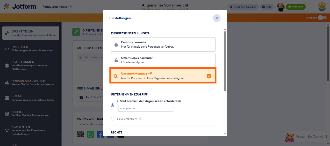 Wie Sie Zugriffseinstellungen eines Formulars ändern Image-5