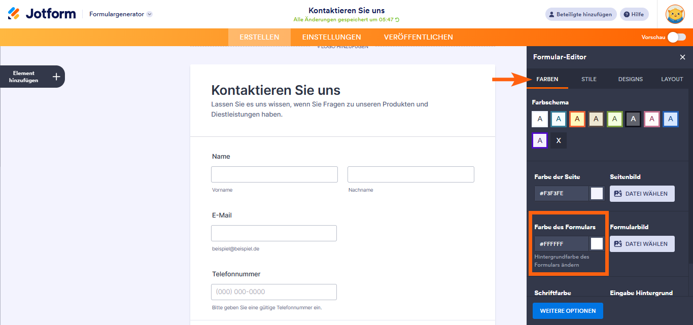 Wie Sie den Formularhintergrund transparent machen Image-2