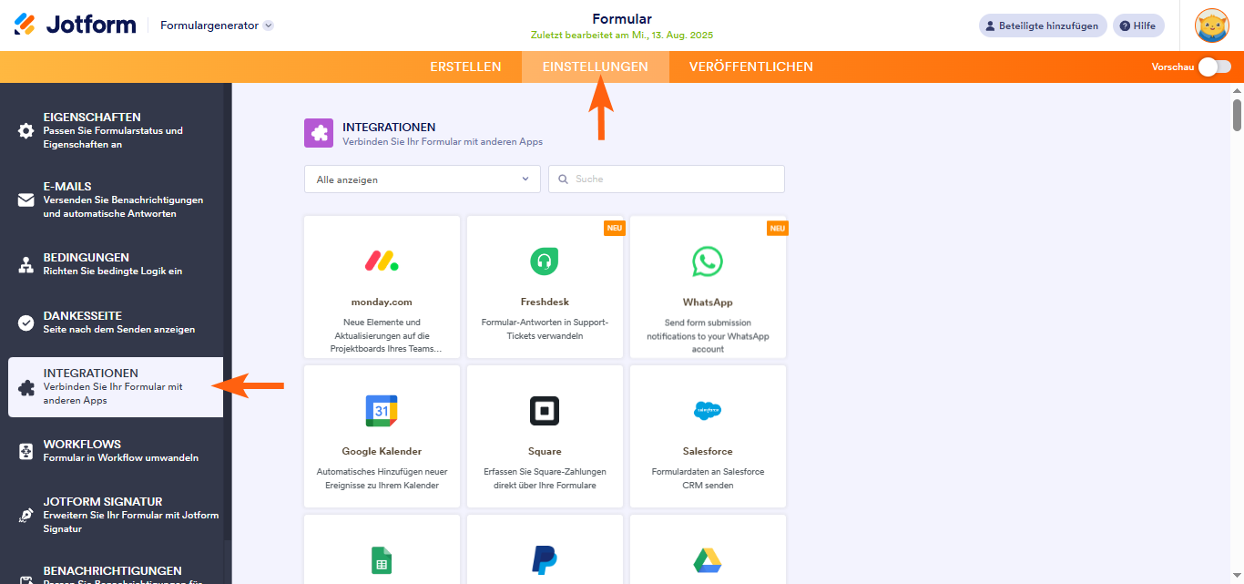 Wie Sie Mailchimp integrieren Image-1