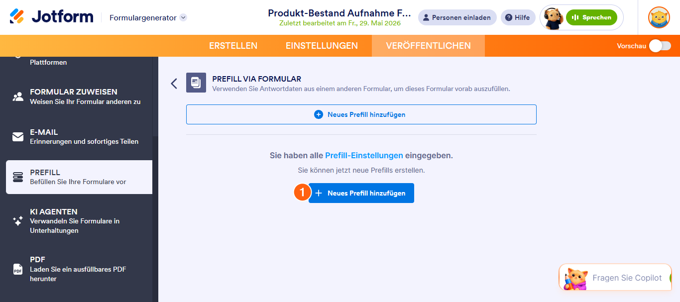 Wie Sie Formularfelder mit Daten aus einem anderen Formular mit Prefill vorbefüllen Image-3