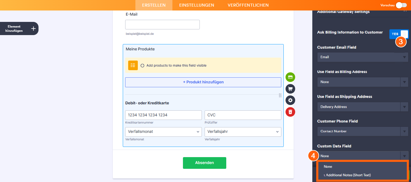 Wie Sie benutzerdefinierte Daten an Stripe Payment senden Image-2
