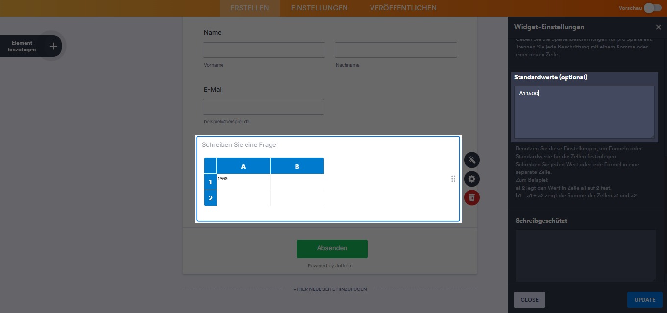 Wie Sie das Spreadsheet-Widget einrichten? Image-8