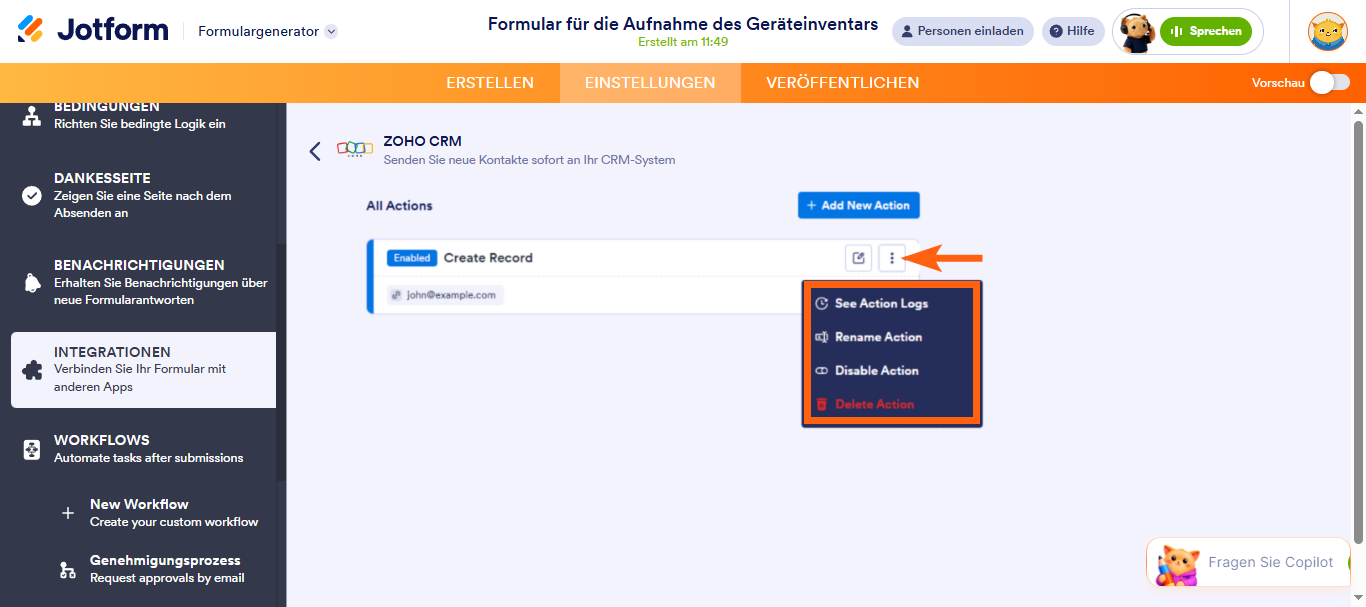 Wie Sie Jotform in Zoho CRM integrieren Image-6