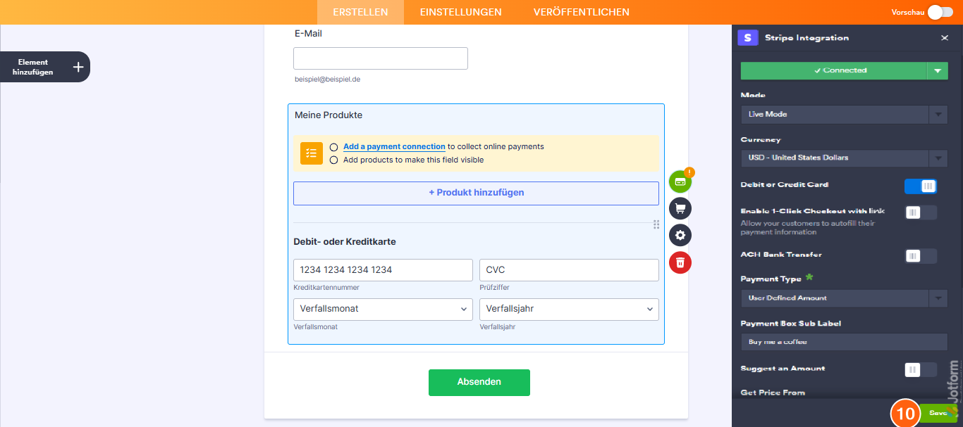 Wie Sie Stripe ACH in Jotform integrieren können Image-8