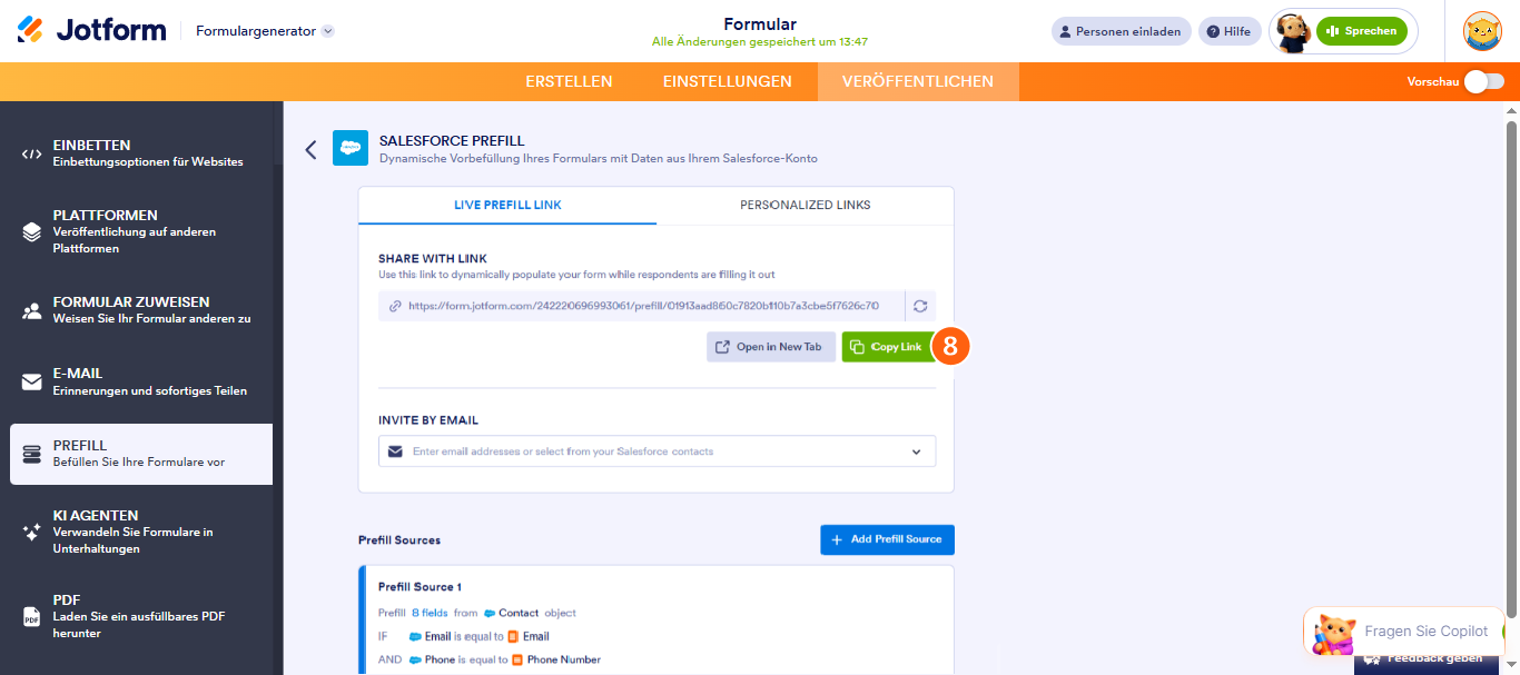 Wie Sie ein Formular mit den Daten aus Salesforce vorausfüllen können? Image-7