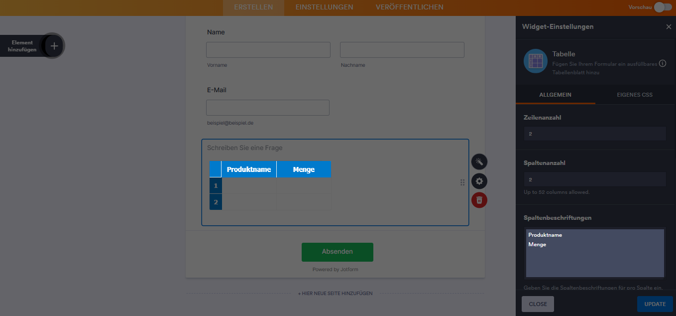 Wie Sie das Spreadsheet-Widget einrichten? Image-7