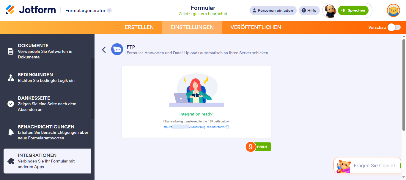 Wie Sie Formularantworten und Datei-Uploads per FTP versenden Image-5