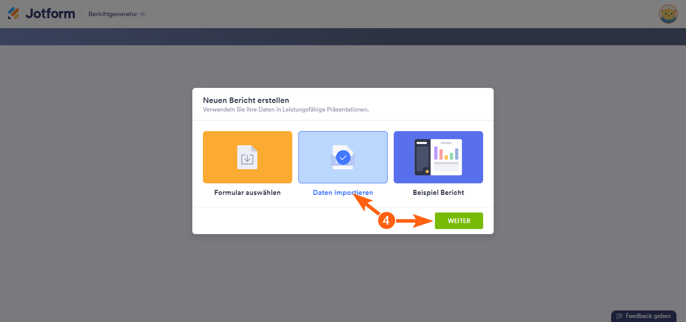 Wie Sie Ihre Excel- oder CSV-Dateidaten importieren, um einen visuellen Bericht zu erstellen Image-4