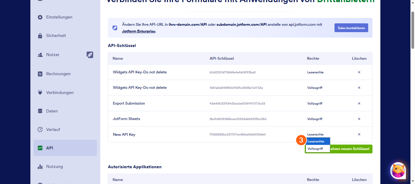 Wie Sie einen Jotform API-Schlüssel erstellen Image-3