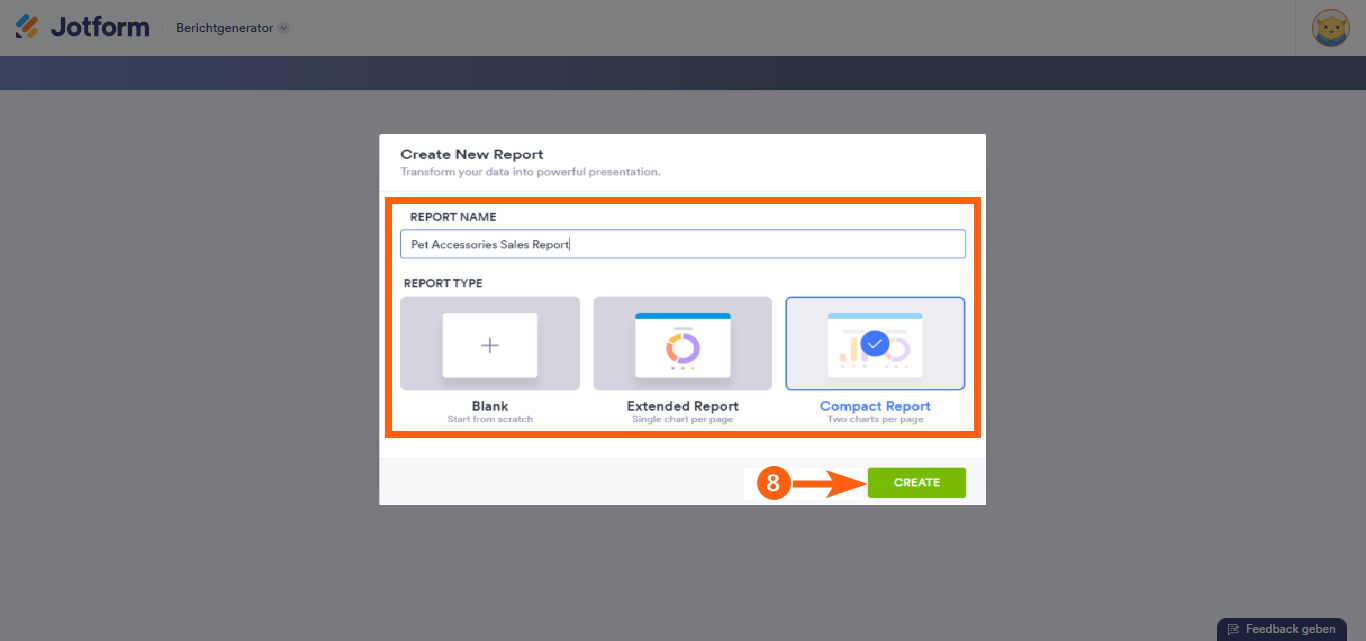 Wie Sie Ihre Excel- oder CSV-Dateidaten importieren, um einen visuellen Bericht zu erstellen Image-8