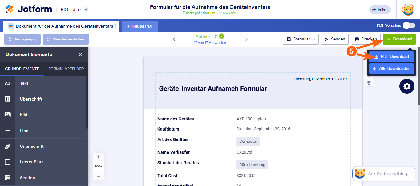 Wie Sie die intelligenten PDF-Formulare von Jotform optimal nutzen können? Image-15