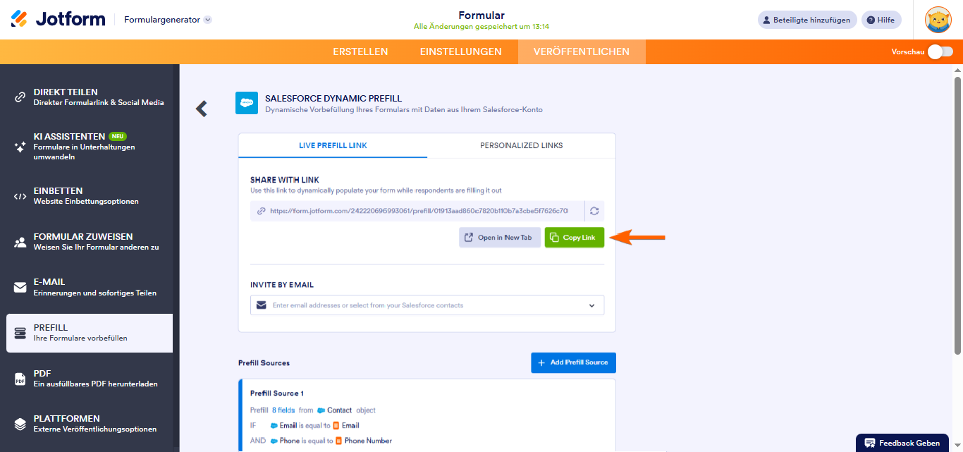 Wie Sie ein Formular mit den Daten aus Salesforce vorausfüllen können? Image-7