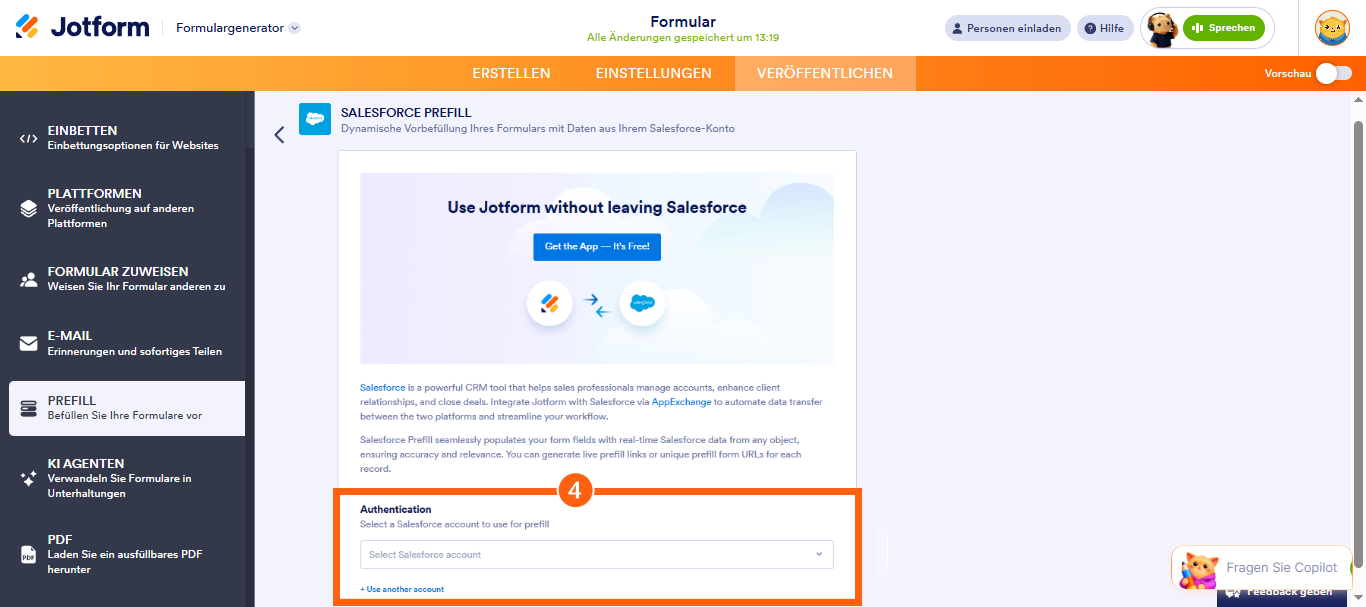 Wie Sie ein Formular mit den Daten aus Salesforce vorausfüllen können? Image-3