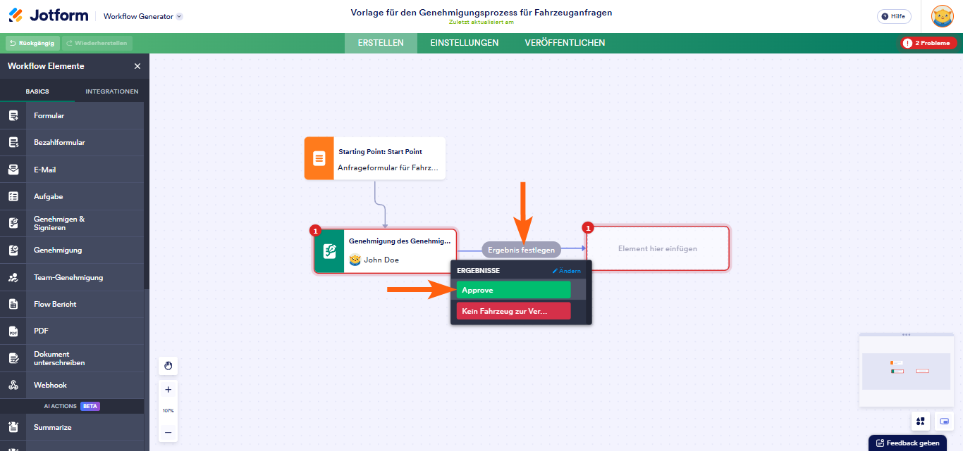 Wie Sie mehrstufige Genehmigungen in Jotform Approvals erstellen können Image-3