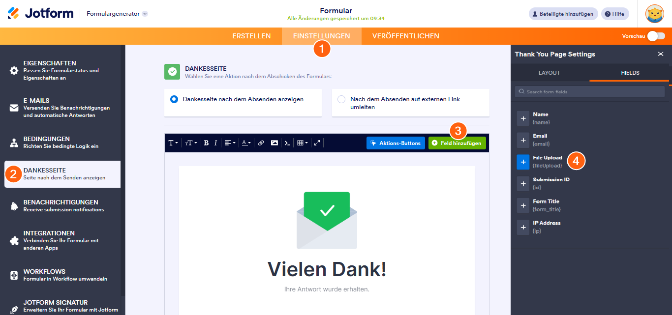 Wie Sie hochgeladene Bilder in den Formular-E-Mails oder der Dankesnachricht anzeigen können Image-3