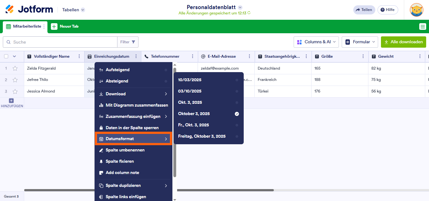 Wie Sie das Übermittlungs-Datum in ein anderes Format und eine andere Zeitzone ändern Image-2