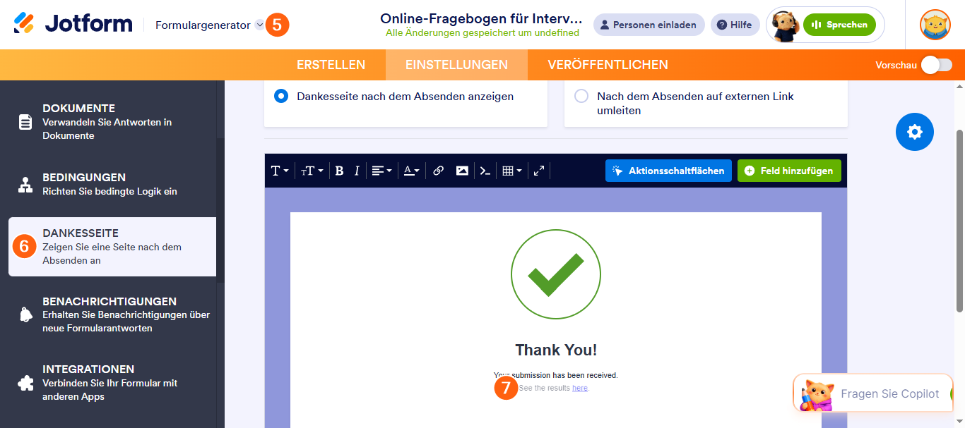 Wie Sie eine Umfrage mit Jotform erstellen Image-8