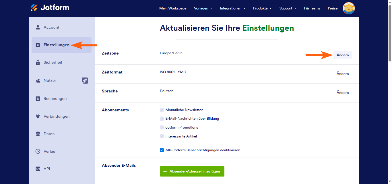 Wie Sie das Übermittlungs-Datum in ein anderes Format und eine andere Zeitzone ändern Image-4